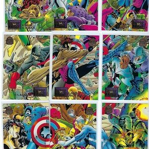 Marvel Universe Trading Cards Blood Ties Full Set of 9 - 1993